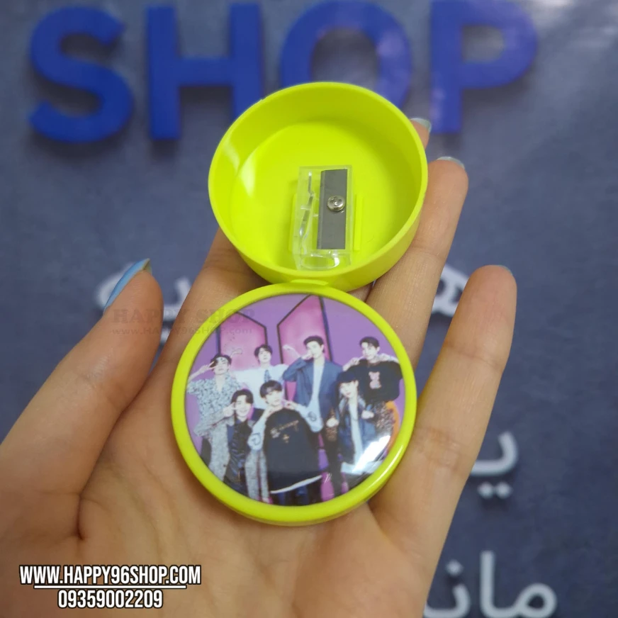 مداد تراش BTS مدل آینه‌دار قابل اجرا با طرح دلخواه شما