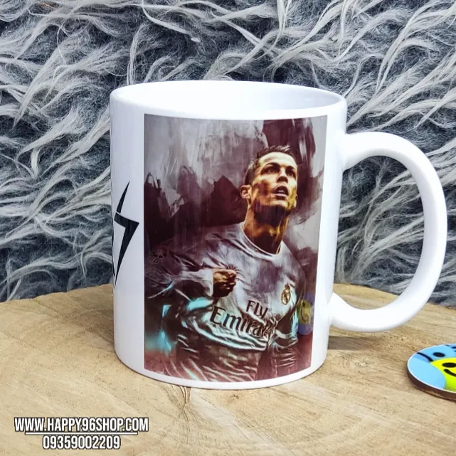 لیوان فوتبالی با طرح رونالدو کد LV - 11626