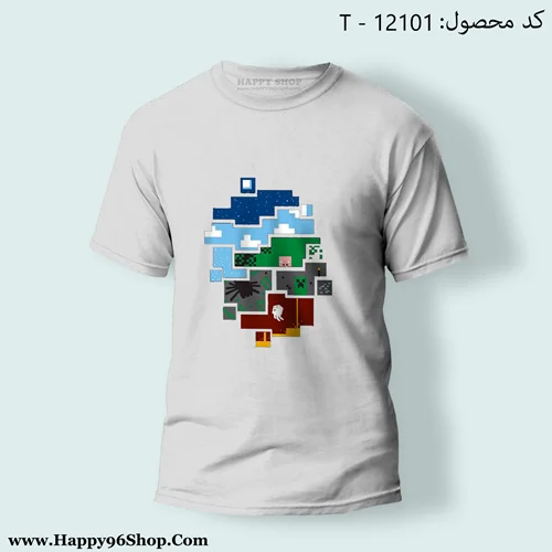 تیشرت بازی Minecraft کد T - 12101